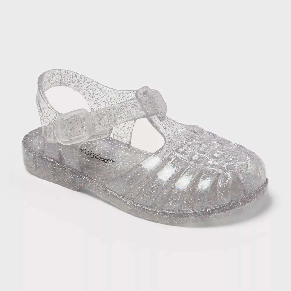Toddler Girl Sunny Jelly Sandals Cat & Jack Clear Size 9 New With Tags